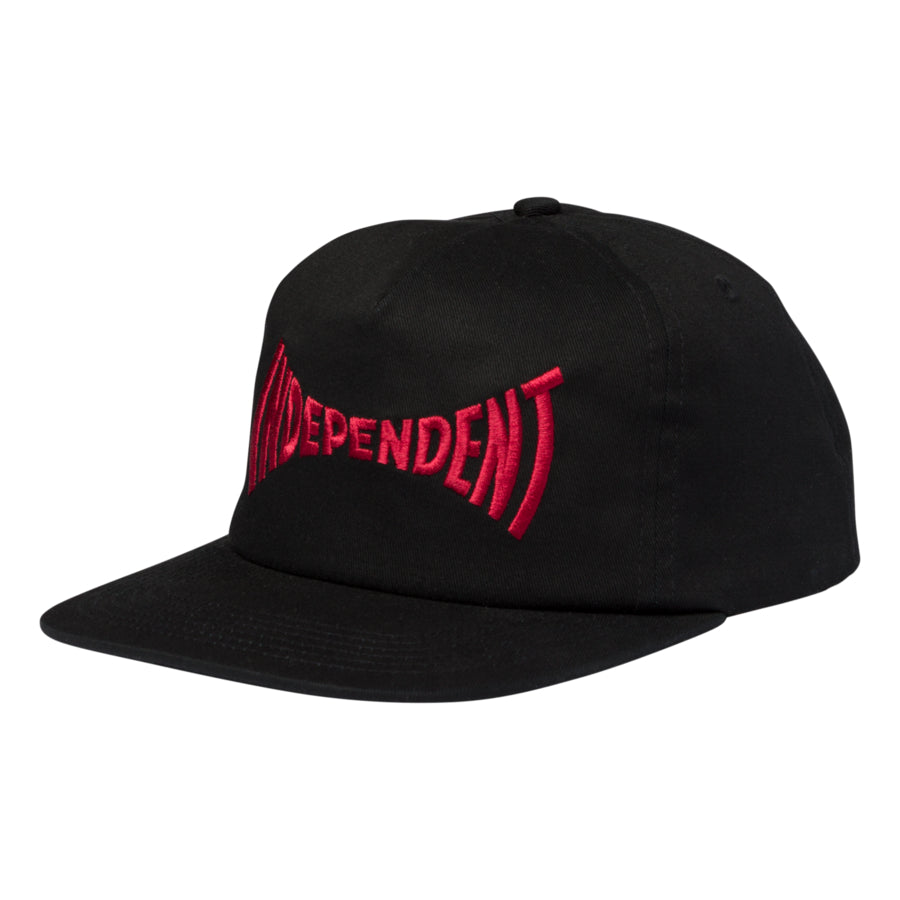 Independent – Spanning Snapback Hat – Black – Sweet Impact Skateboards