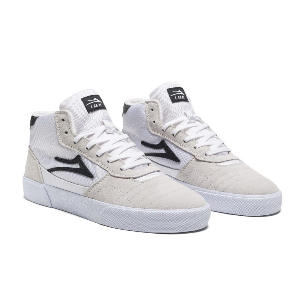 Lakai - Cambridge Mid - White/Black Suede - Image 4