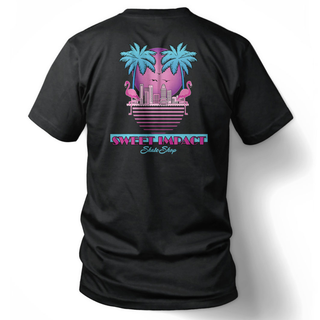Sweet Impact - Miami Vice Crockett Tee - Black