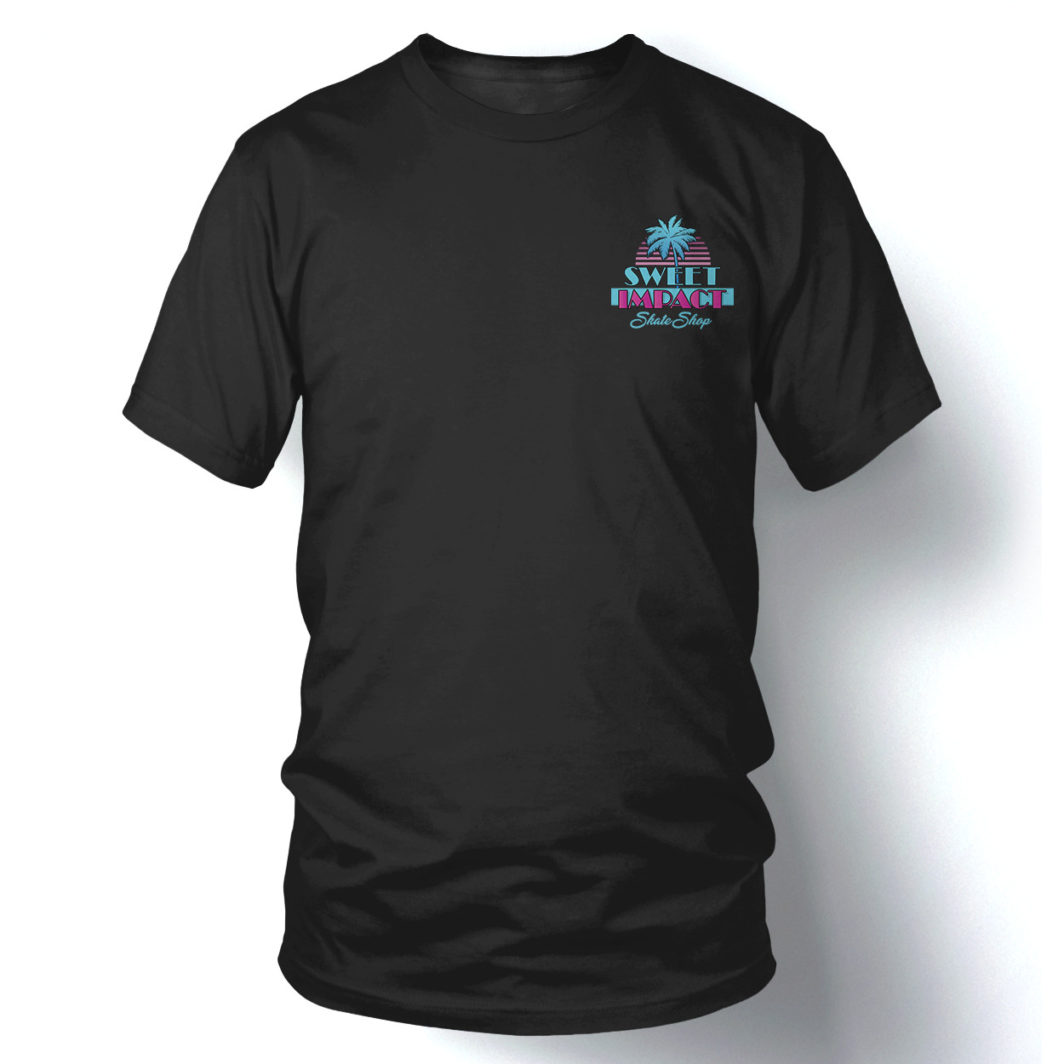 Sweet Impact - Miami Vice Crockett Tee - Black - Image 2